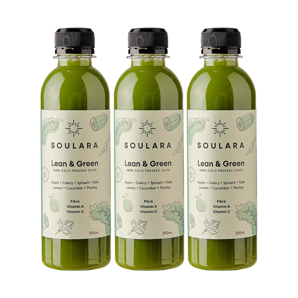 Cold Pressed Lean & Green Pack of 3